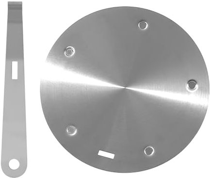 Qivine 2 in 1 Piastra Induzione, Acciai Inossidabili Adattatore Piano Induzione con Manico e Foro, Antiscottatura Adattatore Pentole per Piano Cottura a Induziones
