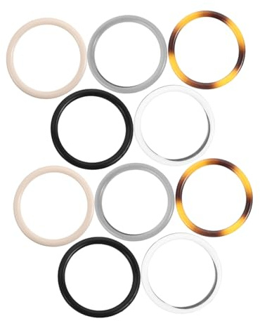 DIYEAH Asas Redondas De PláStico Para Bolsos De Ganchillo 10 Piezas De Repuesto Para Bolsos Tejidos Accesorios Ligeros Y Resistentes Para Hechos a Mano 4.21 Pulgadas