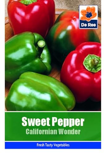 Vegetable Seeds for Growing Sweet Pepper Californian Wonder 44 Seeds Grow Your Own Garden Vegetable Salad Herb Seed
