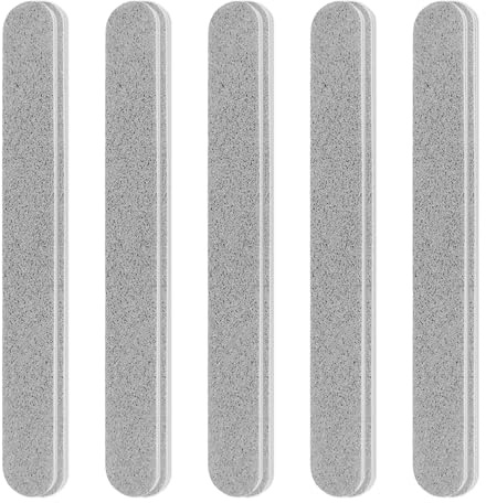 Rnitle Lot de 10 Limes à Ongles Professionnelles,Nail Art en Gel Acrylique Naturel Pour la Manucure,Lime à Ongles Double Face 100/180,pour Manucure Cosmétique,Salon de Coiffure(Gris)