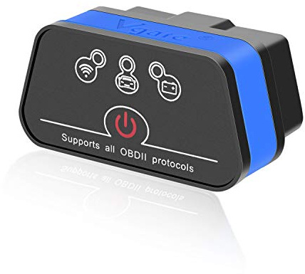 Vgate iCar2 OBD2 Scanner Scan Tools Interface Wi-Fi Adapter Check Engine Light Car Diagnostic Tool for iOS & Android Auto Sleep (Blue)