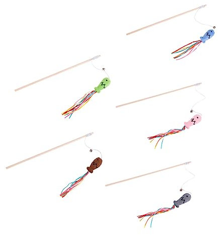 POPETPOP Katzenspielzeug 5 Stück Bandfisch Katzenspielzeug Beißspielzeug Spielzeug Für Den Innenbereich Katzenspielzeug Für Den Innenbereich Katzenspielzeug Katzentrainer