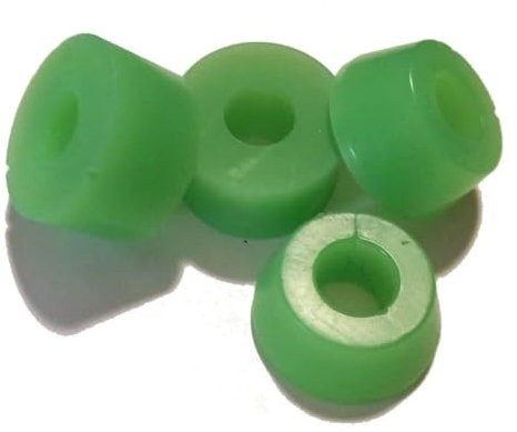 Vamos Skateboards Lenkgummi, 90A Skateboard Lenkgummis - Lenk Gummi, Bushing Set für viele Skateboard Achsen,Härte 90a Grün + Vamos Skate Sticker