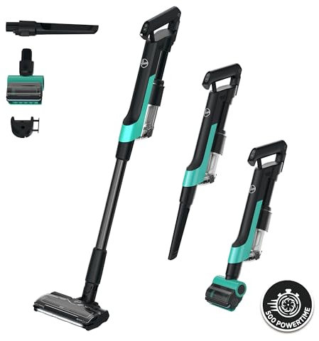 Hoover HF2 Pets Cordless Stick Vacuum Cleaner with Pet Hair Attachment, Lightweight, Handheld Capability, Compacts Dust to Extend Suction Power, Multi Floor Nozzle, LED Lights, 160w [HF210P]