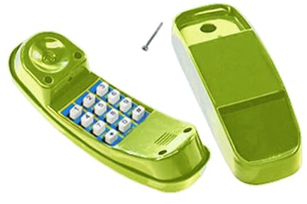 Fenteer Kinderspielhaus Spielzeugtelefon Outdoor-Ausrüstung Rollenspiel Zifferntastentelefon für interaktives Lernen