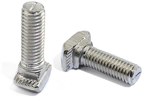20 Pcs M8 x 25mm Thread T Slot Drop-in Bolt T-Bolt Hammer Head Bolt T Screw Stud for 4040 Series Standard 8mm T-Slot Aluminum Extrusion Profile (4040 Series)