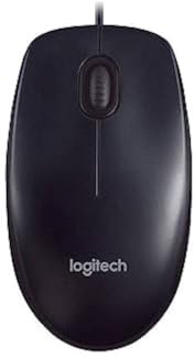 Logitech Dell MS116 USB-Verkabelung, Schwarz, Km0 Originalbox