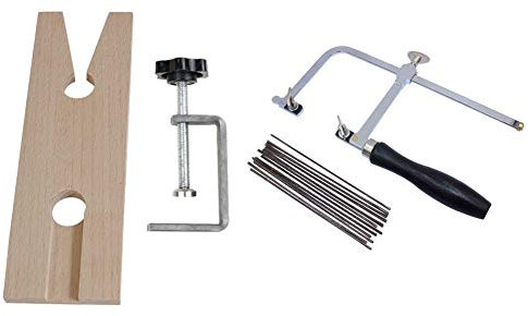 1 Ensemble Professionnel Bijoutier Scie Ensemble Outils Scie Cadre 144 Lames en Bois Pince Bois MéTal Toos