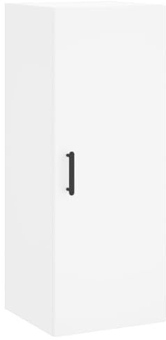 vidaXL Armario de Pared Blanco 34,5x34x90 cm, Armario, Armario Colgante, Armario Auxiliar, Armario de almacenaje, Armario Colgante de Pared
