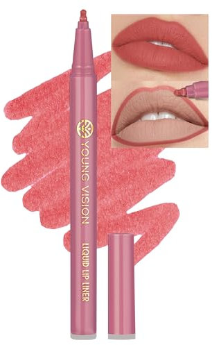 Jutqut Wasserfester Lipliner, Lippenstift Long Lasting, Waterproof Wischfest Lip Liner, Matte Liquid Lippenkonturenstift, High Pigmented Makeup Lip Pencil, Smooth Lippenliner, natürlich Lipstick