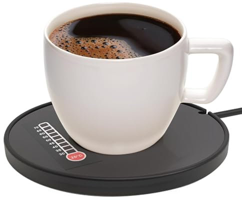 Calentador de taza de café, calentador de taza de café, calentador de taza eléctrica USB, calentador de taza inteligente para calentar y calentar café, bebidas