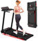 CITYSPORTS Folding Treadmill,8% Incline Treadmills for Home,12km/h Portable Treadmill,1400W Motor Walking Pad Foldable,120kg Weight Capacity,APP*LED Screen (Black)