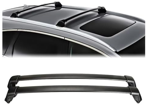 Transversales Toit pour CRV 2012-2016 Barres Transversales De Toit en Aluminium Bagages Kayaks Vélo Porte-Bagages Support De Stockage 60KG Charge Transversales Porte-Bagage