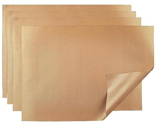 4 PCS High Temp Tape and Teflon Sheet Set, 16 x 20 Teflon Sheets for Heat Press Heat Taper Reusable Heat Resistant Craft Mat, Heat Resistant Pressing Pillows Mat Protects Iron and Work Area (4PCS)