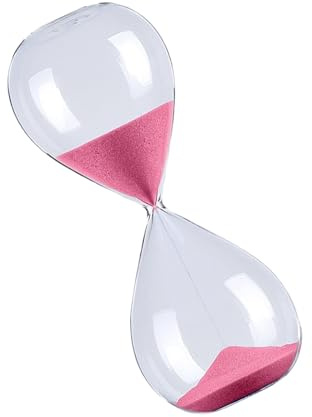 Temporizadores de arena de cristal de 60 minutos, 1 hora, reloj de arena, temporizadores para estudiantes, profesores y uso en la oficina