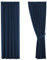 H.Versailtex Solid Navy Blackout Thermal Insulated Pencil Pleat Curtains for Living Room/Bedroom with Two Matching Tiebacks, Energy Efficient Window Treatments Curtain, 66 Width x 72 Drop (2 Panels)