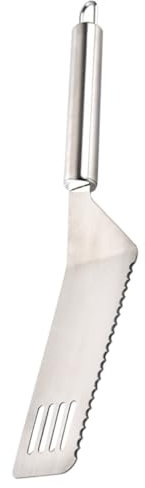 HOLIDYOYO Espátula Cocina Acero Inoxidable Pala Pizza Pala Queso Cortador Bistec Pastel Utensilio Hornear Fácil Lavar