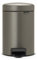 Brabantia Treteimer 3L, mit Inneneimer aus Kunststoff, stahl, Platinum