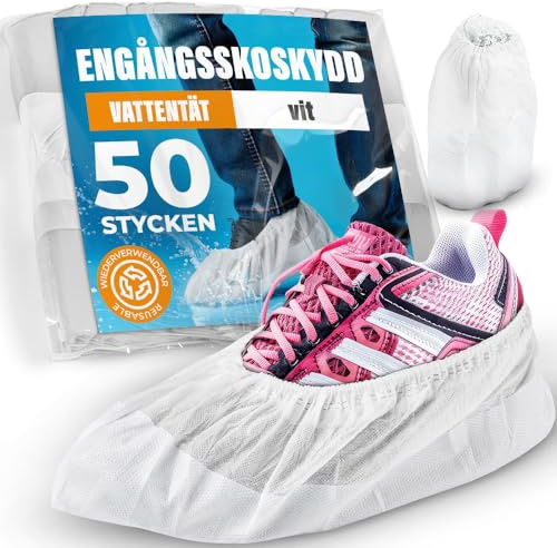ISC Hygiene & Safety Schuhüberzieher – rutschfest, 50 Stk., weiß