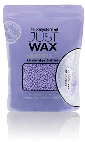 Salon System Just Wax Multiflex Lavender & Aloe Stripless Hot Wax 700g, Perfect for Sensative Skin