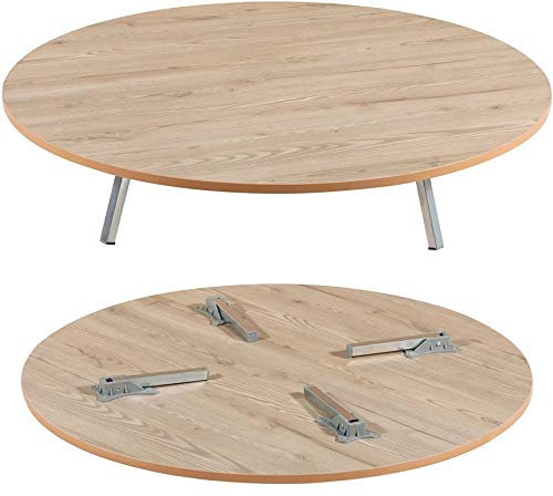 Bodentisch Teigtisch Klapptisch Rund Mit klappbaren Füßen Yer Sofra Esstisch Ideal für Backwaren Zubereitung und Gerichte NEU Größe Durchmesser 70cm