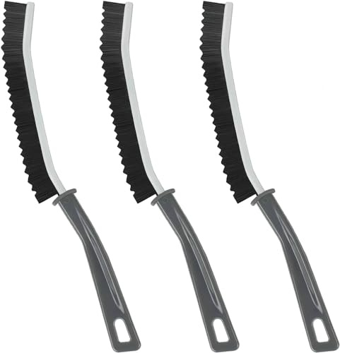 Bathroom Crevice Gaps Cleaning Brush Dead Corners Grout Cleaner Scrub Brush Deep Tile Joints - Stiff Angled Bristles for Showers, Bathtubs, Kitchens
