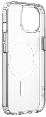 Belkin SheerForce MagSafe Compatible Phone Case for iPhone 15 Pro Max, Treated Coating, Cover with Built-In Magnets, Clear iPhone 15 Pro Max Case with Raised Edge Bumper for Screen & Camera Protection