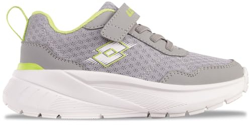Lotto Sneaker Unisex per Bambini DYNATIV K, Grigio Tiglio, 28 EU