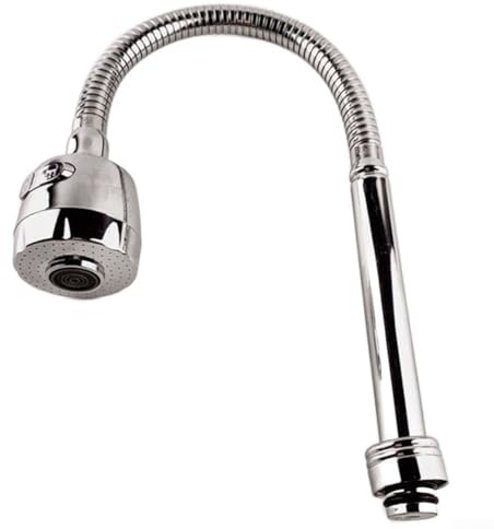 Flexible Hose Basin Faucet for Kitchen with Dual Water Levels and Stainless Steel Design