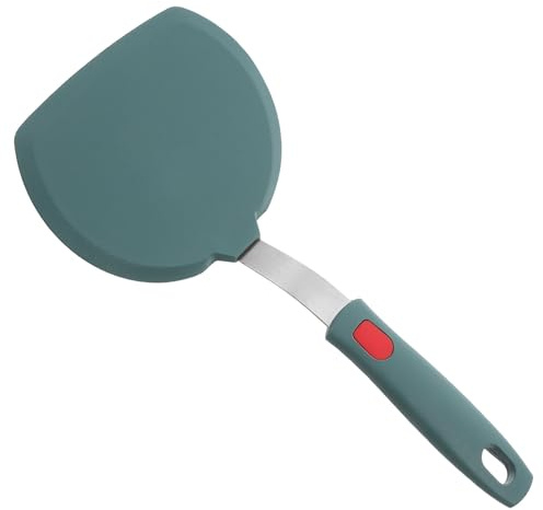 UTHCLO Heat Resistant Flexible Silicone Pizza Spatula Turner, Thin Colored Kitchen Spatula for Pancakes, Crepes, Eggs, and Burgers Cooking