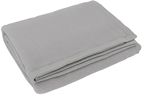 Somma Coperta Daisy Pura Lana 450 gr/mq 1 Piazza e Mezza Fumo