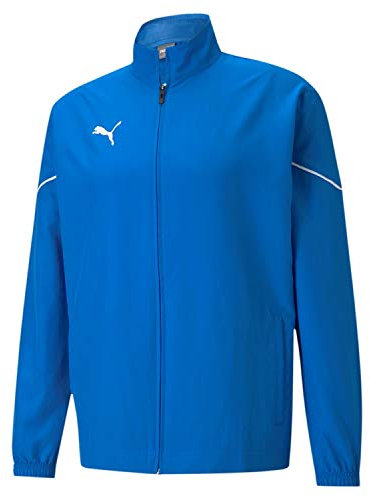 PUMA Herren Teamrise Sideline Jacket Sweatshirt, Electric Blue Lemonade-Puma Black, XL EU