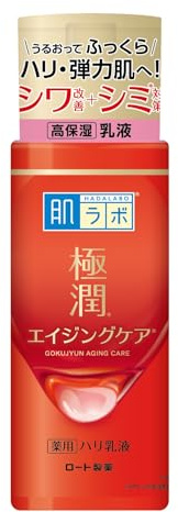 Hada Labo Gokujyun Firming Emulsion 140 mL – Hydrating Face Moisturizer with Niacinamide & Hyaluronic Acid – Fragrance-Free – Made in Japan
