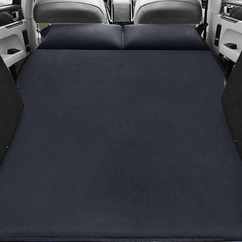 LUISAS Coche Colchón Inflable para Tesla 3 X S Y,Colchón Inflable Coche Cama Inflable Plegable Coche con Bomba,Colchones Camping,A-Black