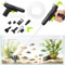 Ecoret-Pro Mulmsauger Aquarium Set, 5 in 1 Starke Einstellbarer Wasserwechsel Reinigungsset, Aquarium Sauger Bodengrund Reinigen für Wasserfilterung Sandreinigung Algenkratzen Kotabsorbieren