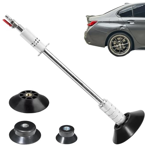 KANGWFAN Dent Removal Tool, Car Body Dent Puller, Pneumatic Vacuum Suction Cup Hammer Puller, with 3 Suction Cups, Car Repair Puller, Dent Puller, for Vehicles, Bodywork Dent Repair