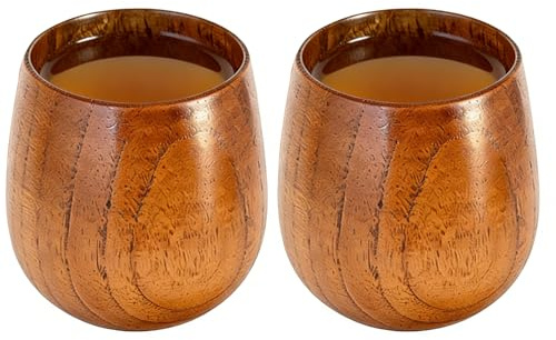 Träkoppar för dryck | handgjord träkopp, liten vinmugg | för kaffe te espresso fest matsal kafé bänkskiva latte vin mjölk