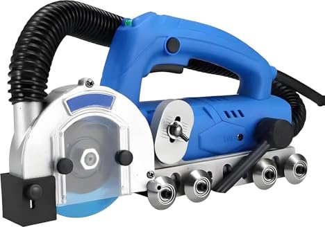 BoTongSiHai Grout Remover Tool 1200W - Electric Tile Joint Cleaner With Dust Collection, 9000r/min, Professional Grout Cleaning Machine Suitable For Cleaning Gaps In Floor And Wall Tiles(110V,2.2mm)