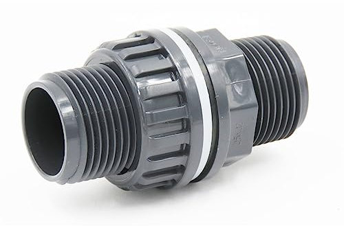 jardiboutique - 3/4 Pouce Traversée de paroi PVC pour Tuyau ø 20 mm, pour aquaponie.