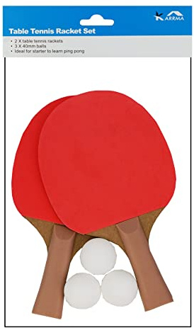 Table Tennis Set – 2 Premium Ping Pong Paddles with 3-Star Balls | High-Performance Table Tennis Racket Set for Indoor & Outdoor Play – Portable 2 Player Ping Pong Set