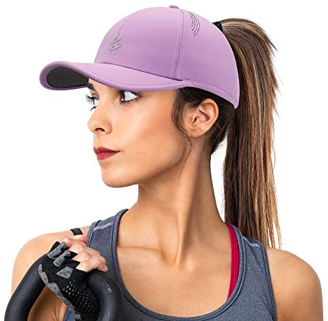 Gisdanchz Casquette Femme Baseball Cap Casquette Running Femme Ete Casquette Baseball Chapeau de Queue de Cheval, Violet