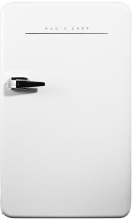 Magic Chef 17.5 in. 3.2 cu.ft. Retro Mini Refrigerator in White, without Freezer