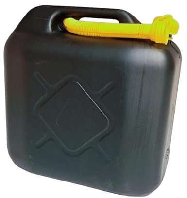10L Jerry Can for Petrol Diesel Fuel with Spout, Emergency Backup Fuel Storage for Cars, Motorcycles,Vans Compact 10L Fuel Can, Petrol Can Spout for Easy Refueling BLACK 10 L