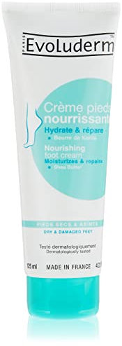 EVOLUDERM – Crème Pieds Nourrissante – 125 ml – Végan – Fabrication Française