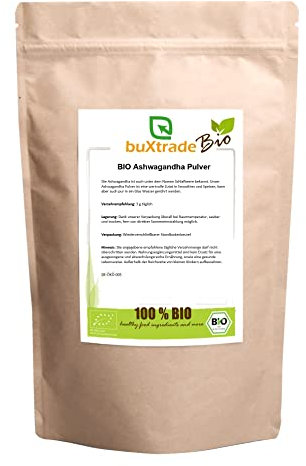 2 kg | BIO Ashwagandha | Schlafbeere | Pulver | Buxtrade
