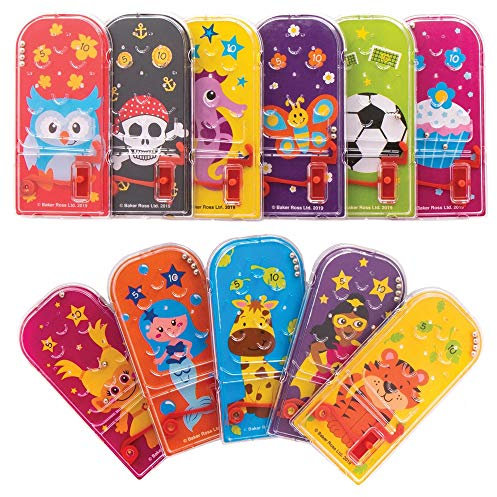 Baker Ross Juegos de Pinball Paquete de Ahorro AT907 (Paquete de 15) para Bolsos de Fiesta y pequeños Juguetes para niños