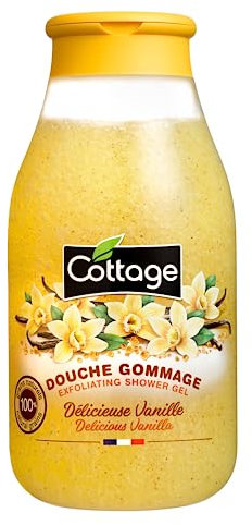 Cottage Doccia Scrub Deliziosa Vaniglia Grani Esfolianti 100% Naturali, 1 Unità