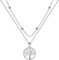J.MUEN 925 Sterling Silber lebensbaum Anhänger Halskette mit Geschichtete Kette, Damen alles Gute zum Geburtstag Geschenkideen,Schmuck Für Frauen Und Mädchen