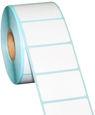 1000 Étiquettes Autocollantes Blanches,Papier pour Étiquettes Thermique,50 x 30 mm,Étanche Étiquette d'Expédition,Étiquettes Thermique pour Maison,Cuisine,École,Supermarché,Laboratoire (50x30 mm)