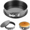 DAJAVE 2 Stücke Springform 26 cm Rund, Backform 26cm Springform Auslaufsicher + Antihaft Springform 26 cm rund, Runde Tortenform, Kuchenform runde Torten und Kuchen ø 26 x 7cm Hoch